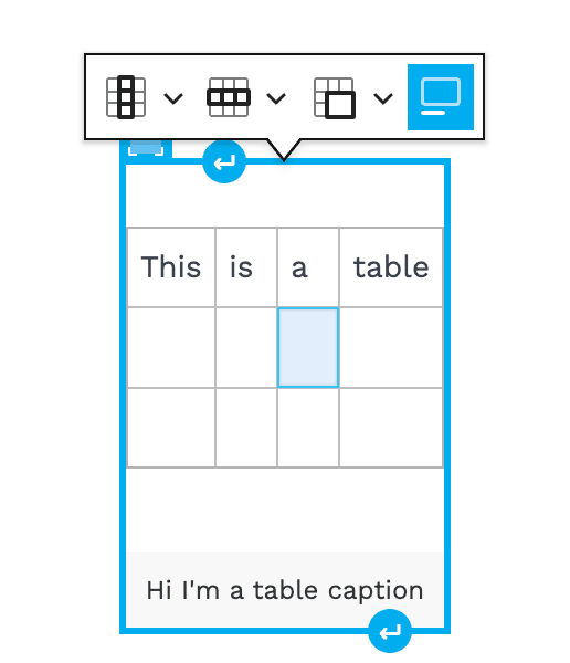 The table editor in Neos 9.1