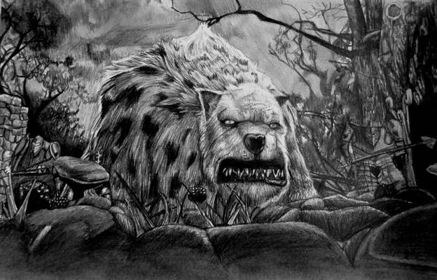 The Bandersnatch. A drawing by dreamsAreHope from deviantart