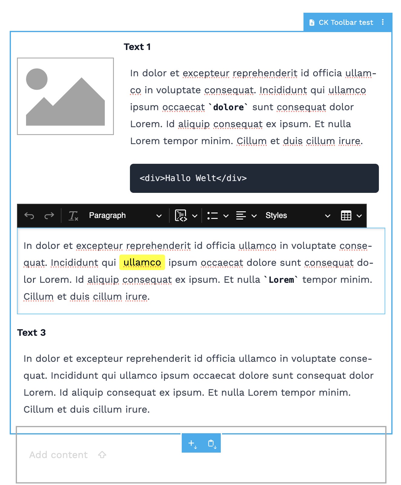 Neos 9.1 UX Toolbars 7-10-2025.png The inline editing toolbars in the Neos UI