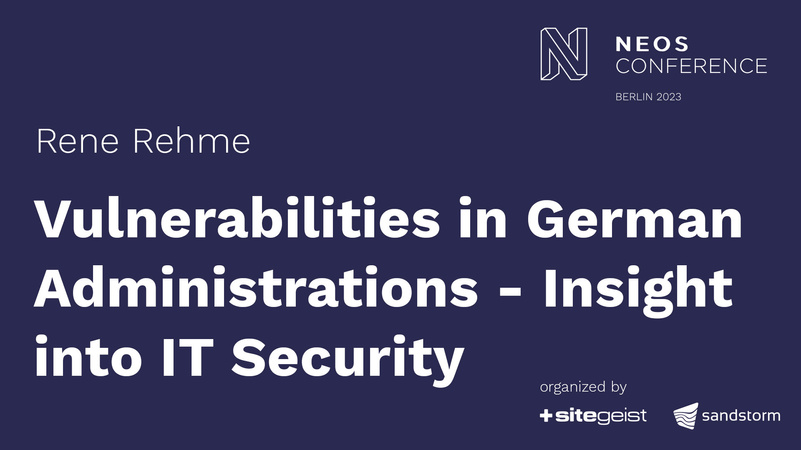 Vulnerabilities in German Administrations - Insight into IT Security