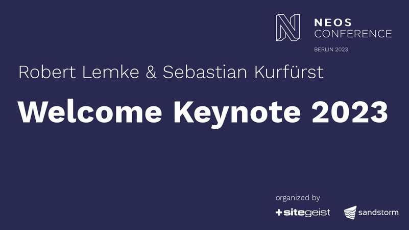 Welcome Keynote 2023