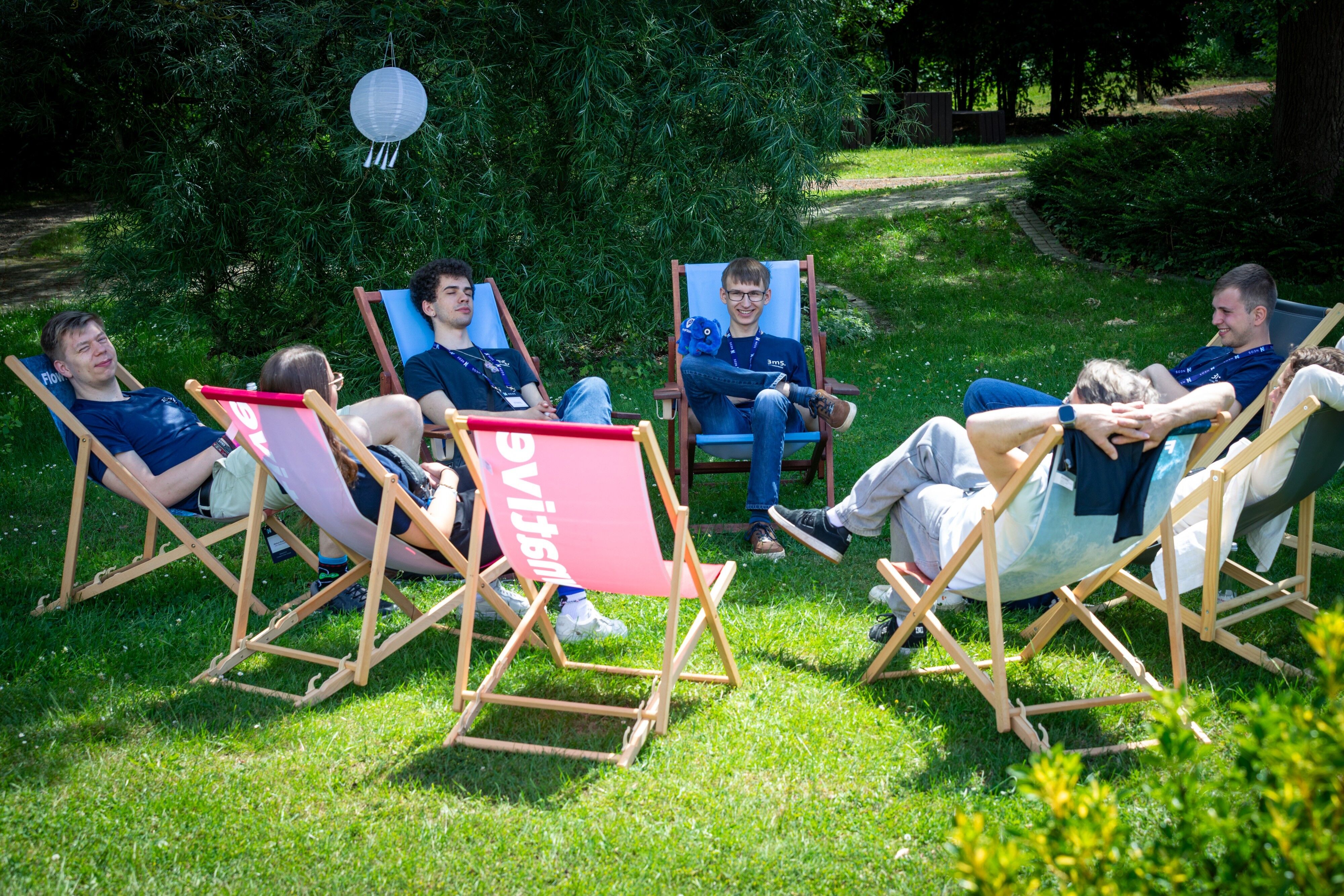 People relaxing