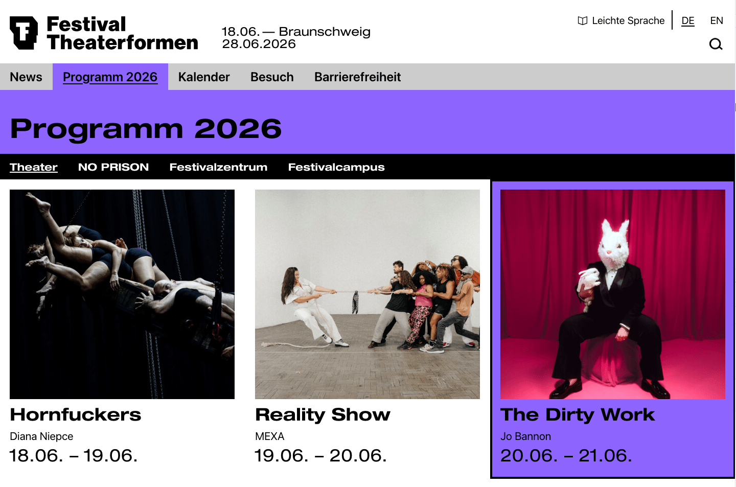 Theaterformen Festival