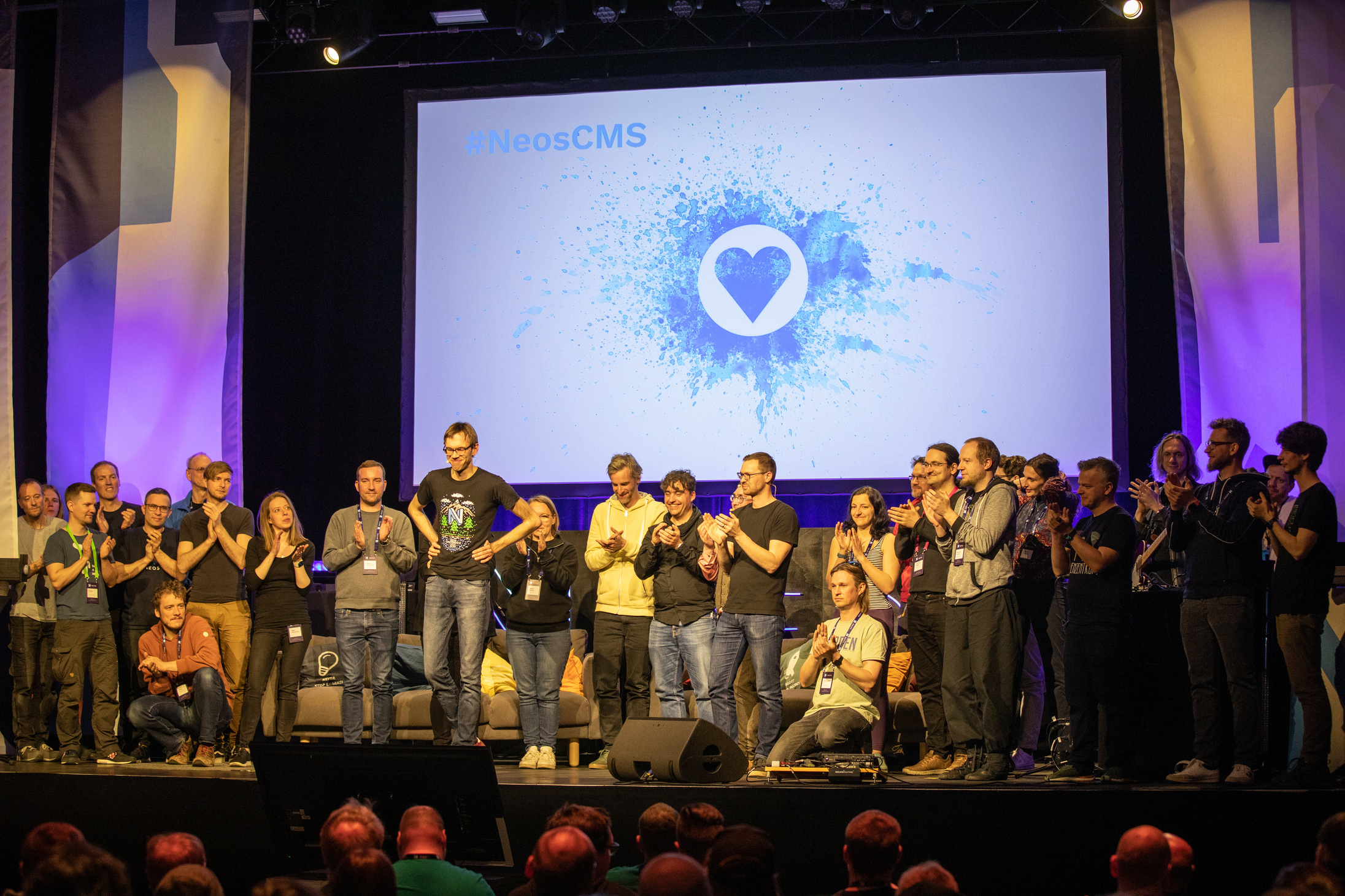 Everyone contributing to Neos Con 2023 on stage