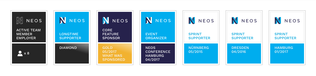 The Neos digital badge family