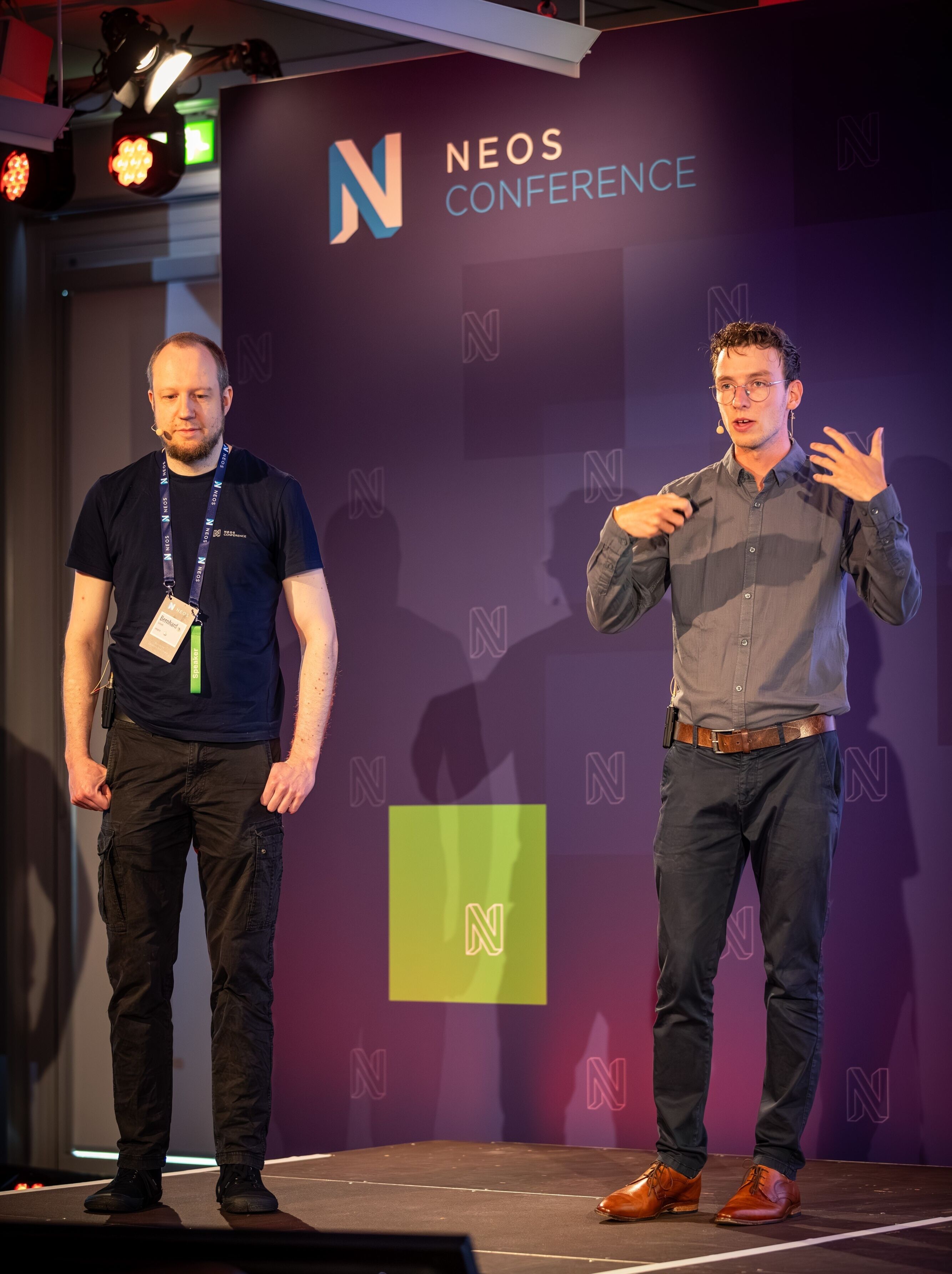 Bernhard and Marc talking about CPX on the Neos tage