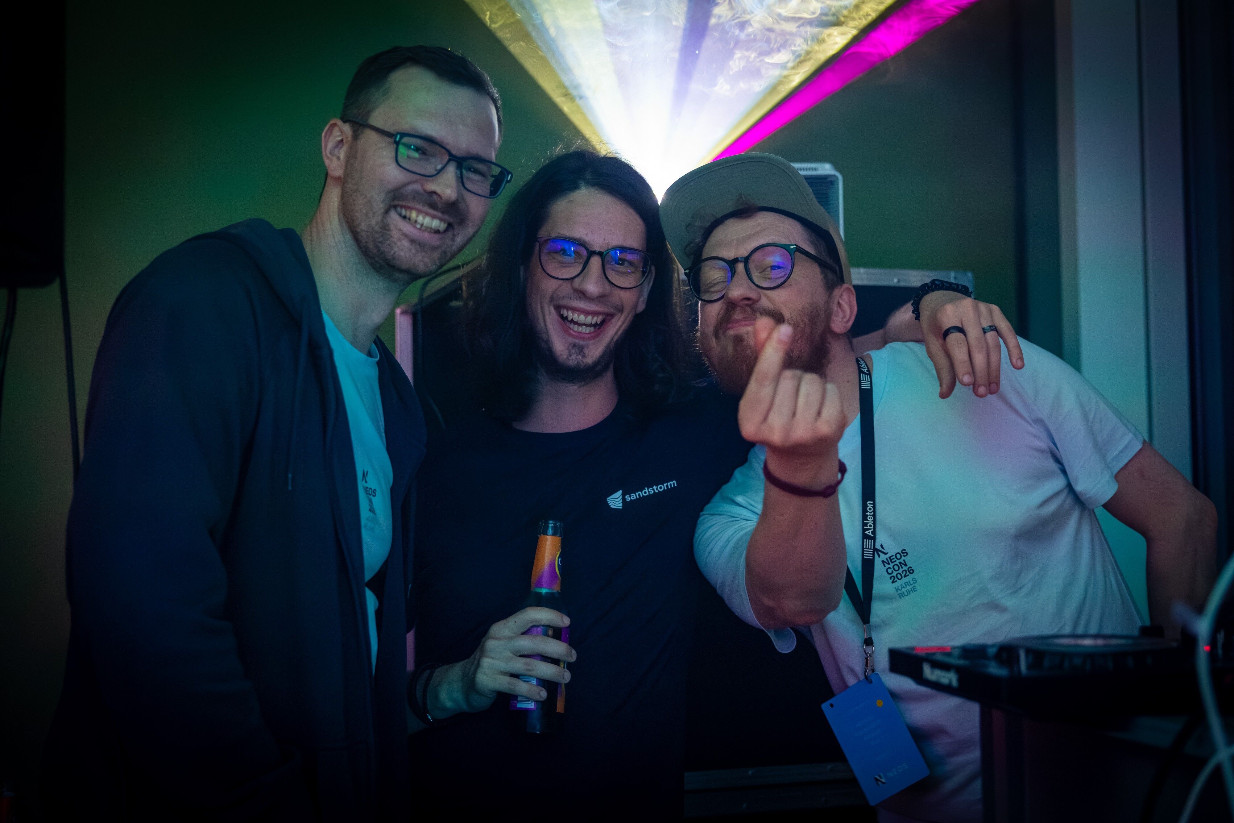 3 guys at the social event